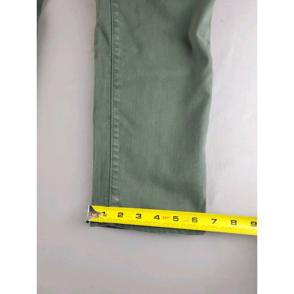 Monfrere Pants Mens 31 Green Army Stretch Performance Zip Pockets Japanese Denim - Picture 14 of 16